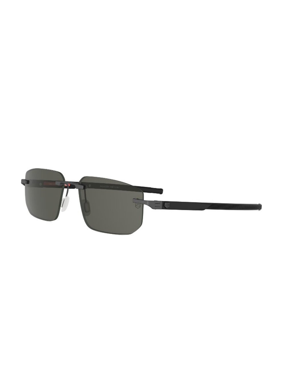 New TAG Heuer Men's Sunglasses Metal Frame BOLIDE RIMLESS TH40063U 13A 58 Grey
